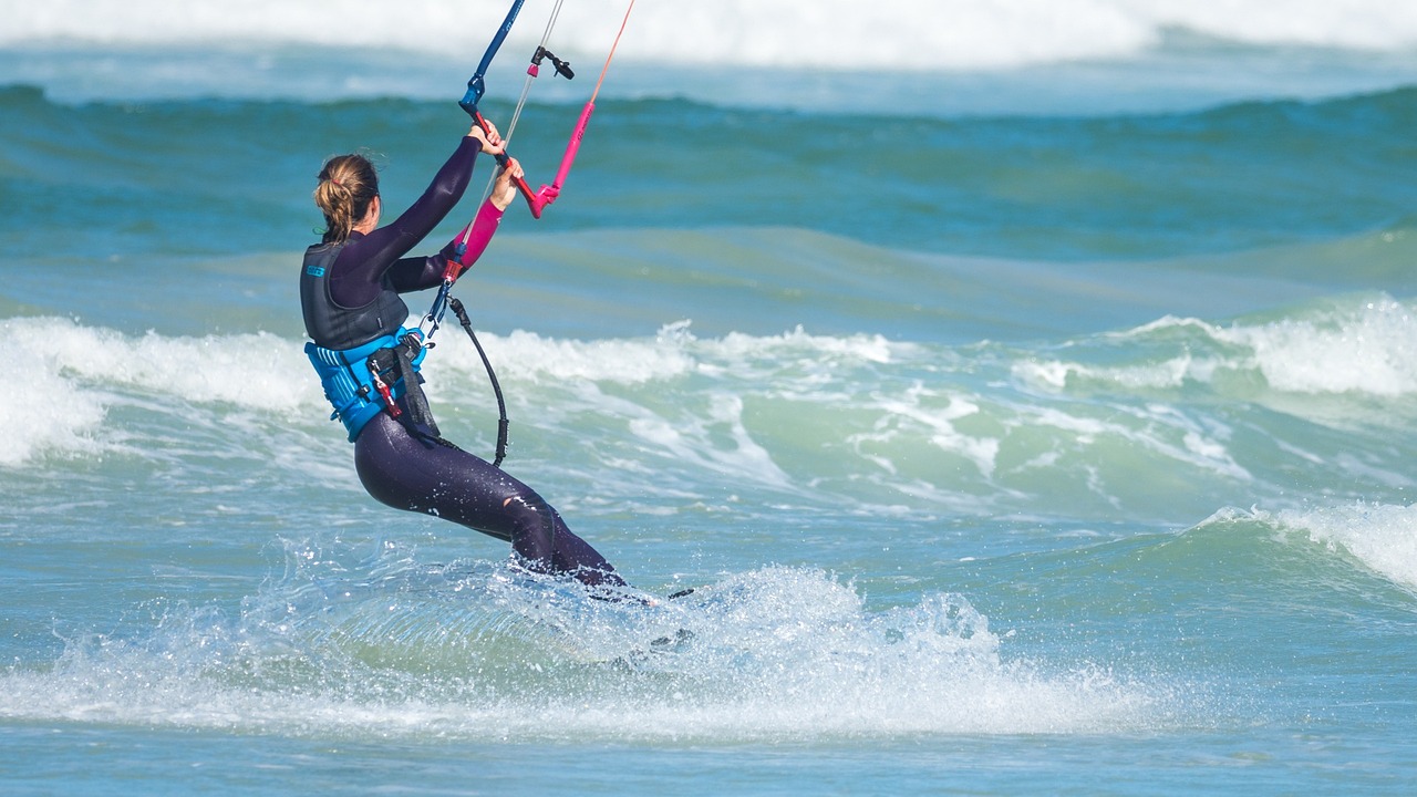 kite surf vague